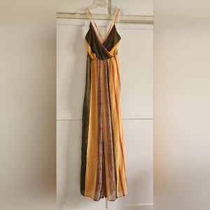 Lulus Beach Club Golden Yellow Wide-Leg Jumpsuit